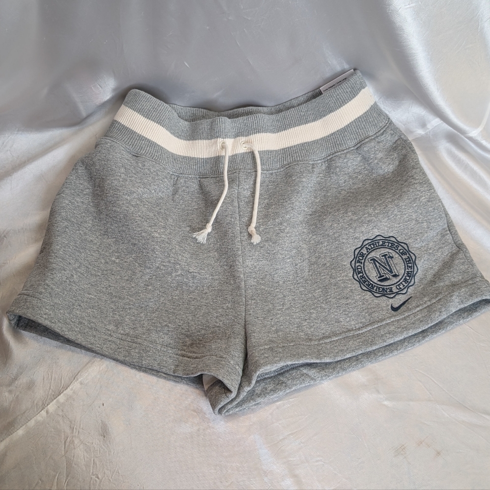 NWT Nike Tech Gray Sport Cotton Drawstring Athlete Short S